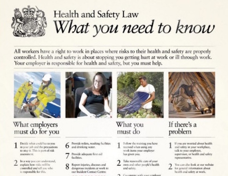 The Implications Of Health And Safety Legislation